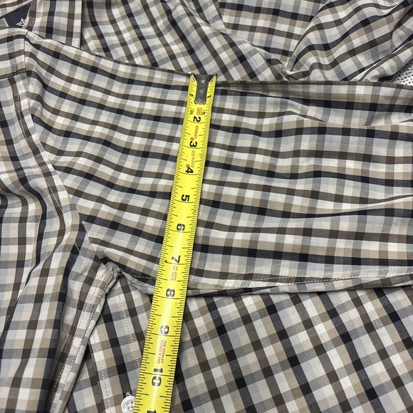 DOCKERS Shirt Men's Long Sleeve Collared Woven Oxford Plaid Medium Preppy - Picture 7 of 11